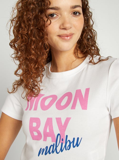 T-shirt in campusstijl - Kiabi