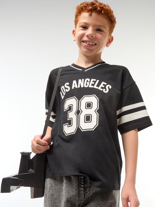 T-shirt in honkbalstijl - Kiabi