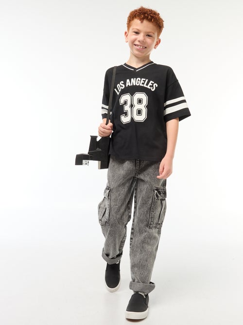 T-shirt in honkbalstijl - Kiabi