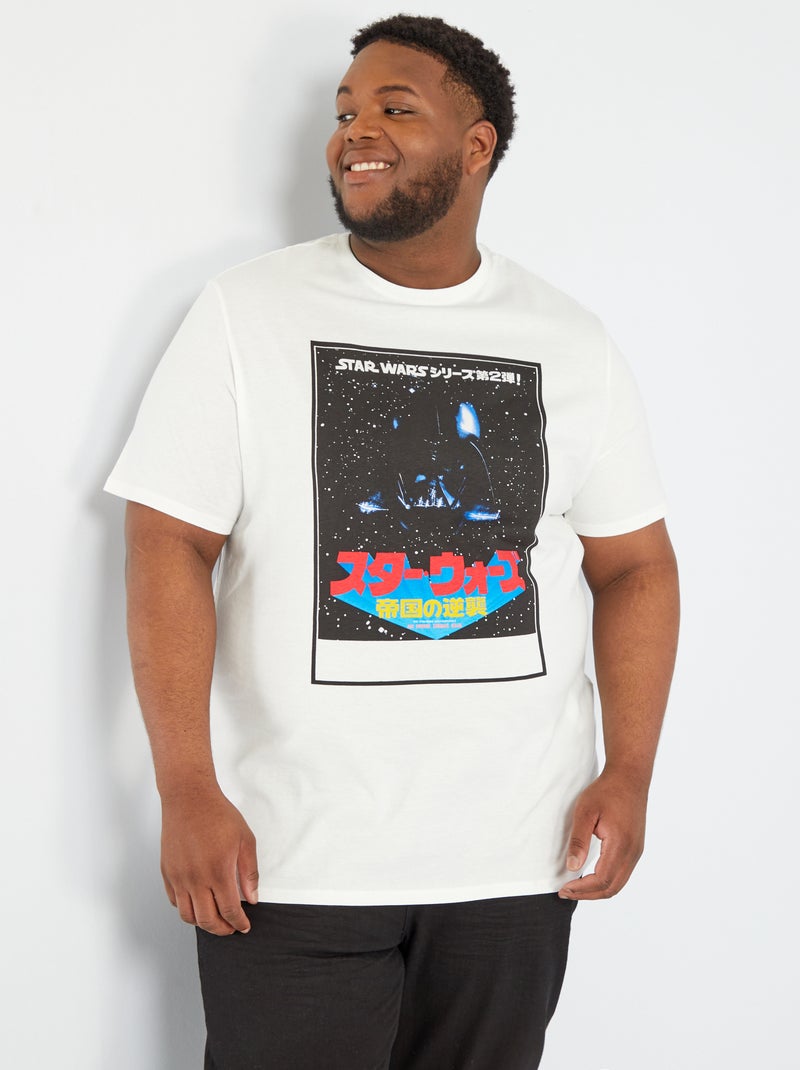 T-shirt in Japanse stijl 'Star Wars' WIT - Kiabi