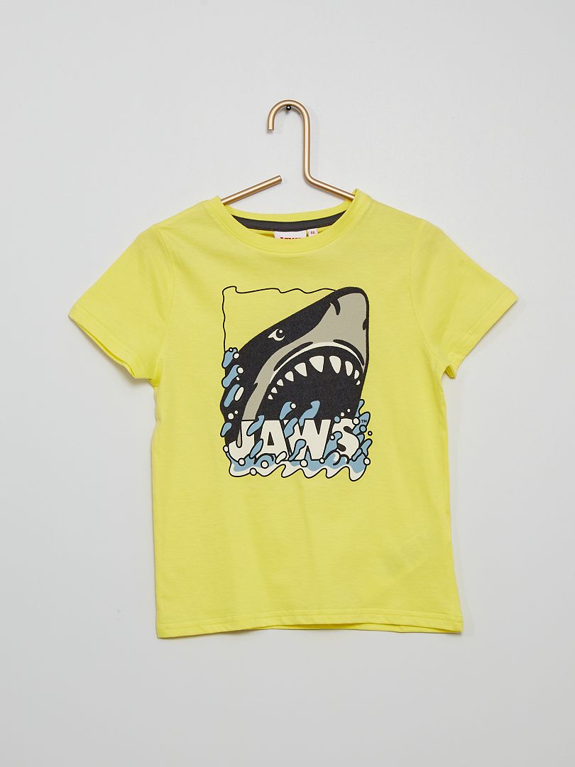 T-shirt 'Jaws' GEEL - Kiabi