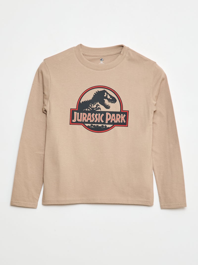 T-shirt 'Jurassic Park' 'Universal' Biege - Kiabi