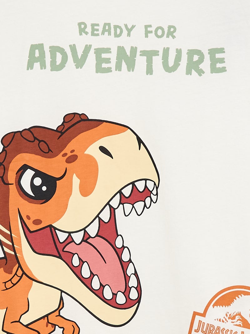 T-shirt 'Jurassic World' met korte mouwen Wit - Kiabi