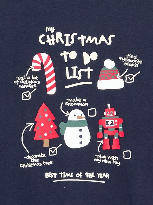 T-shirt 'Kerst' met lange mouwen - Kiabi