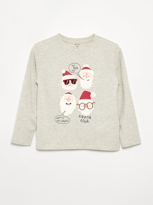 T-shirt 'Kerst' met lange mouwen - Kiabi