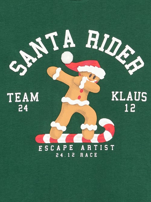 T-shirt 'Kerst' met lange mouwen - Kiabi