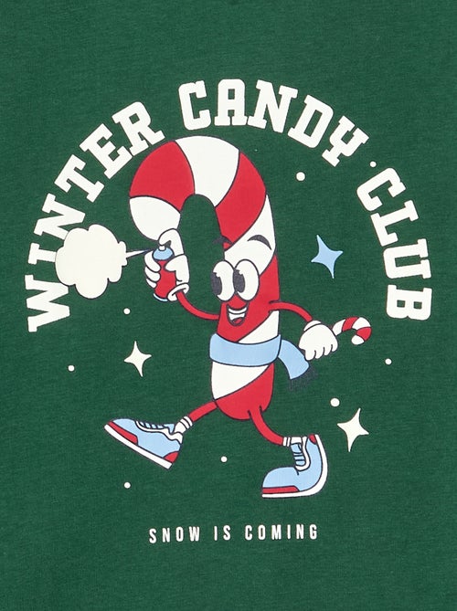 T-shirt 'Kerst' met lange mouwen - Kiabi