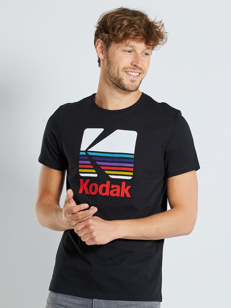 T-shirt 'Kodak' zwart - Kiabi