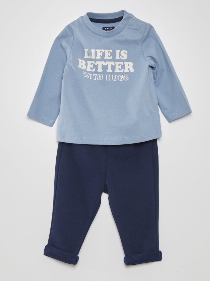 T-shirt + legging - 2-delig BLAUW - Kiabi