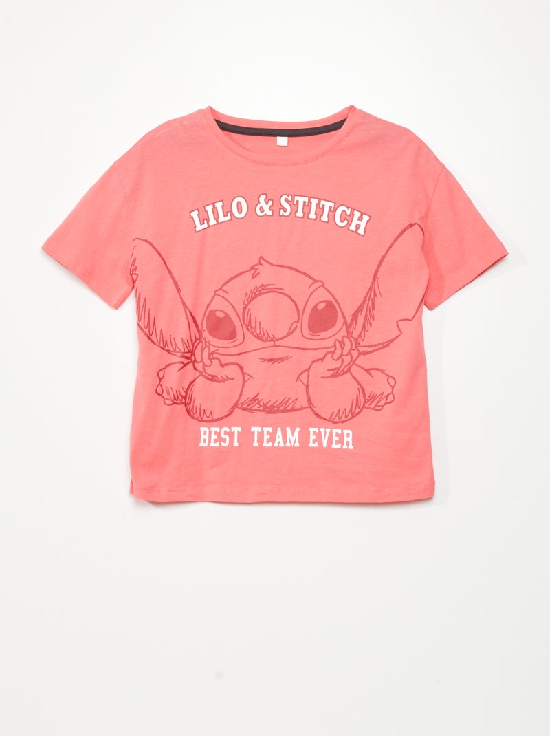 T-shirt 'Lilo en Stitch' 'Disney' ROSE - Kiabi