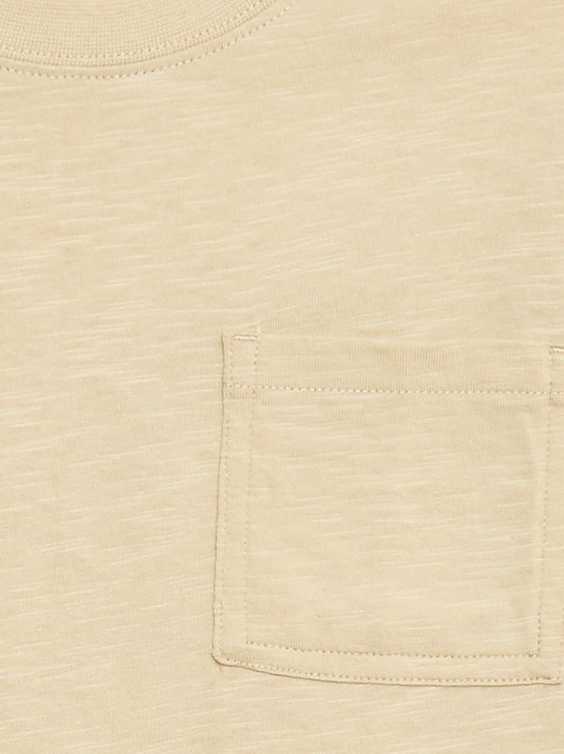 T-shirt loose fit Biege - Kiabi