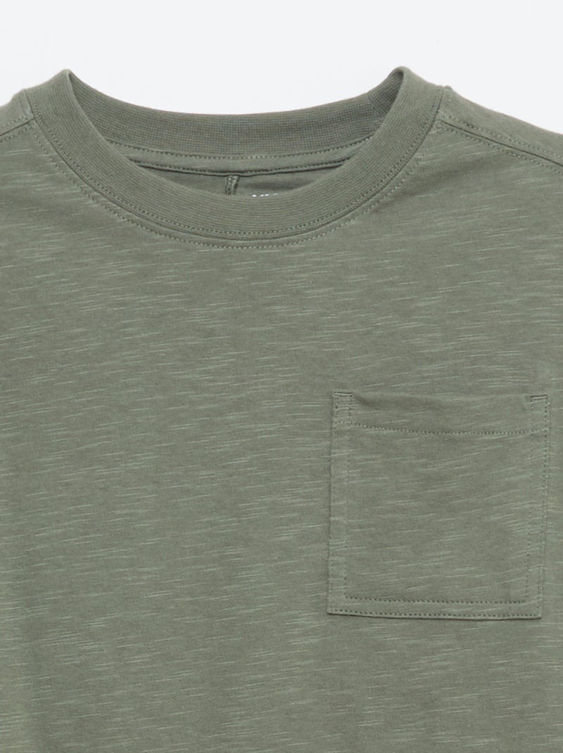 T-shirt loose fit Kaki - Kiabi