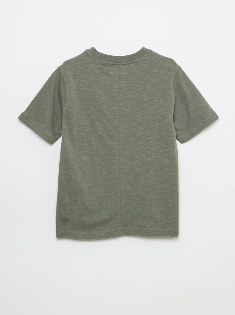 T-shirt loose fit Kaki - Kiabi