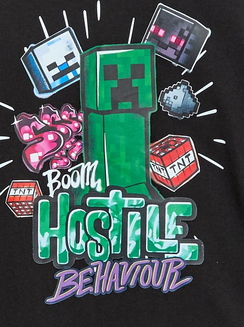 T-shirt loose fit 'Minecraft' - Kiabi