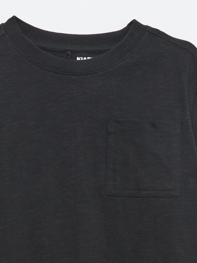 T-shirt loose fit Zwart - Kiabi