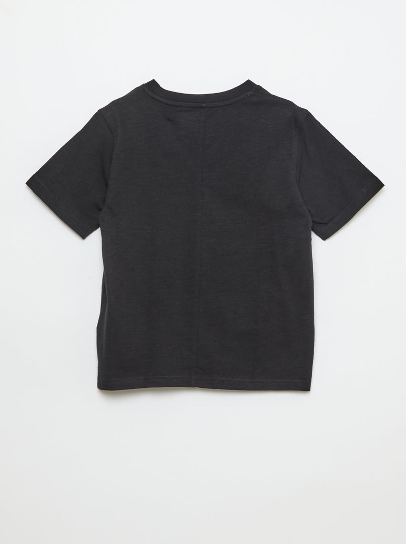 T-shirt loose fit Zwart - Kiabi