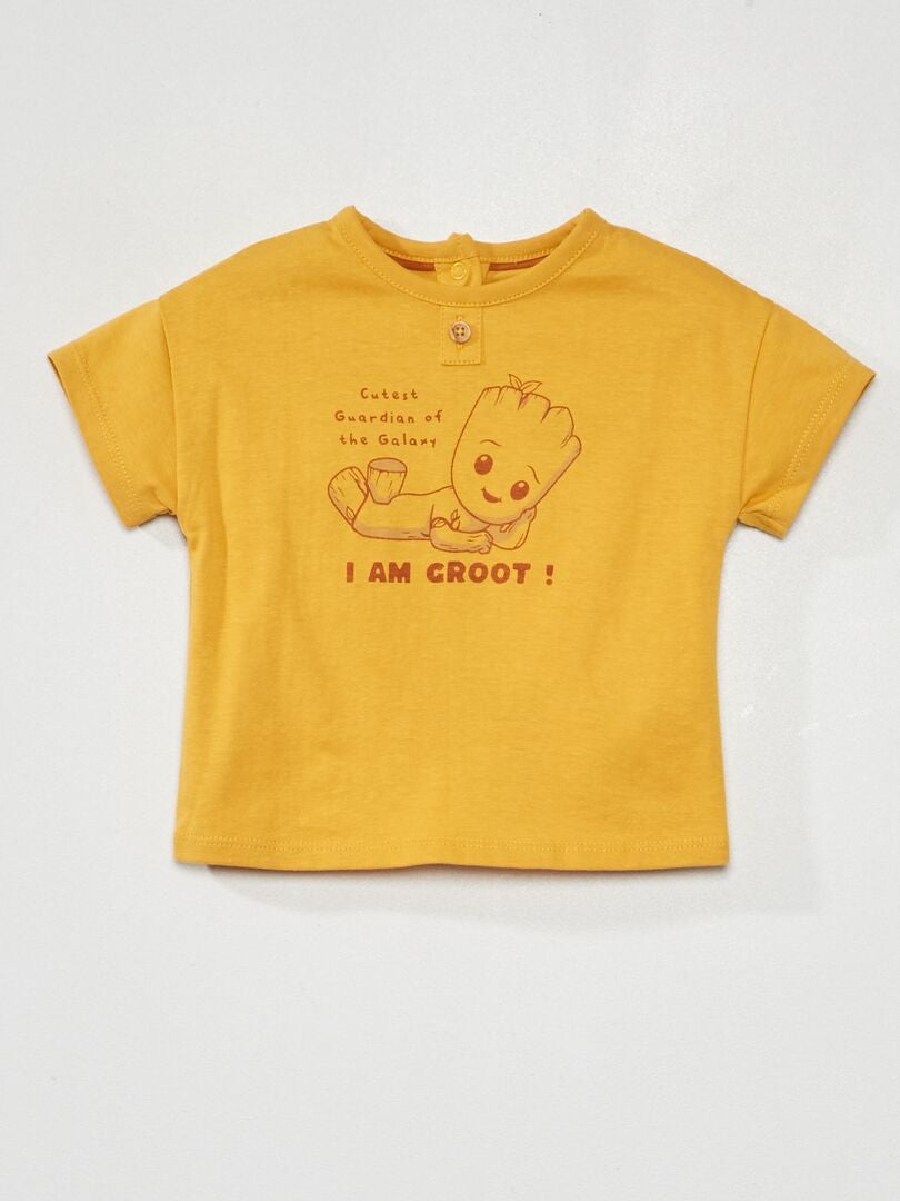 T-shirt 'Marvel 'Groot' GEEL - Kiabi