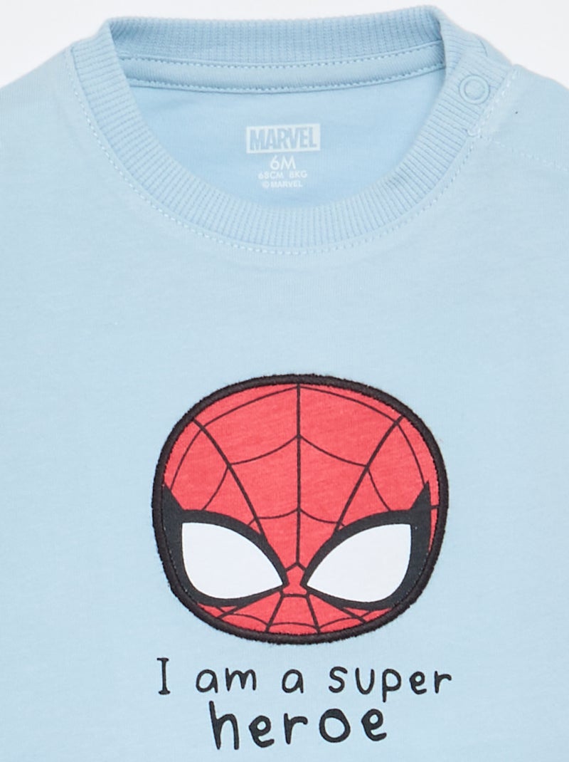 T-shirt 'Marvel' met korte mouwen Blauw - Kiabi