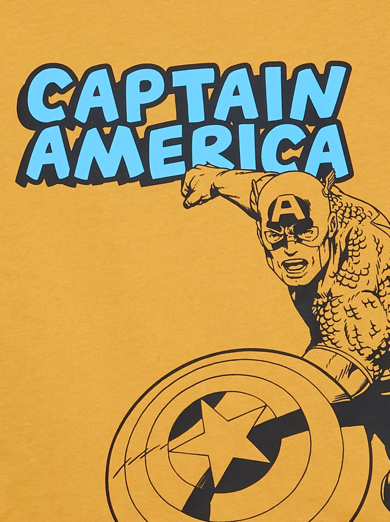 T-shirt 'Marvel' met korte mouwen Geel - Kiabi