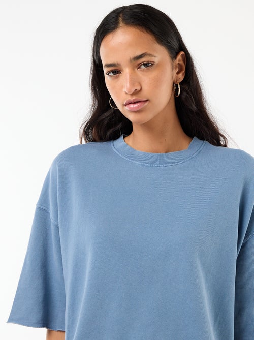 T-shirt met 3/4-mouwen van French Terry - Kiabi