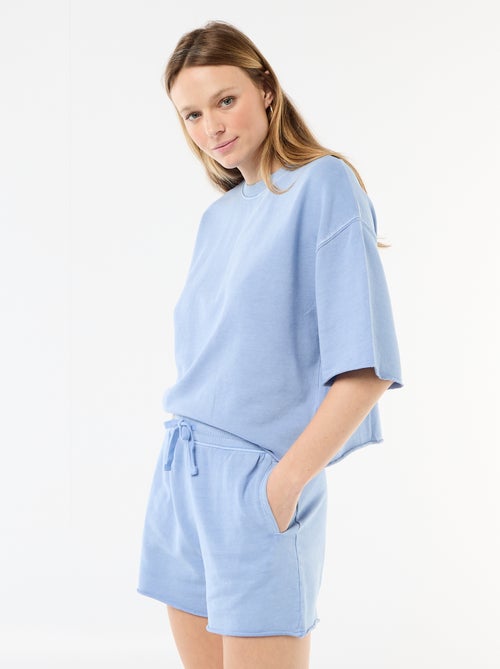 T-shirt met 3/4-mouwen van French Terry - Kiabi