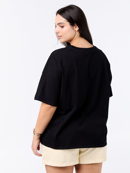 T-shirt met 'AC/DC'-print en korte mouwen - Kiabi