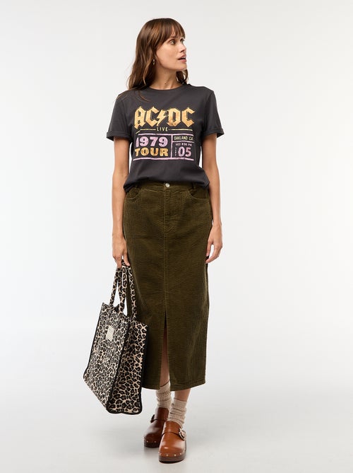 T-shirt met 'AC/DC'-print - Kiabi