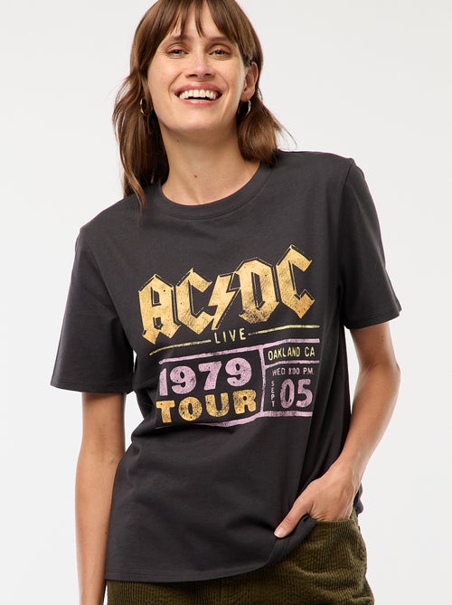 T-shirt met 'AC/DC'-print - Kiabi