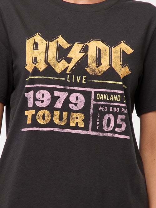 T-shirt met 'AC/DC'-print - Kiabi