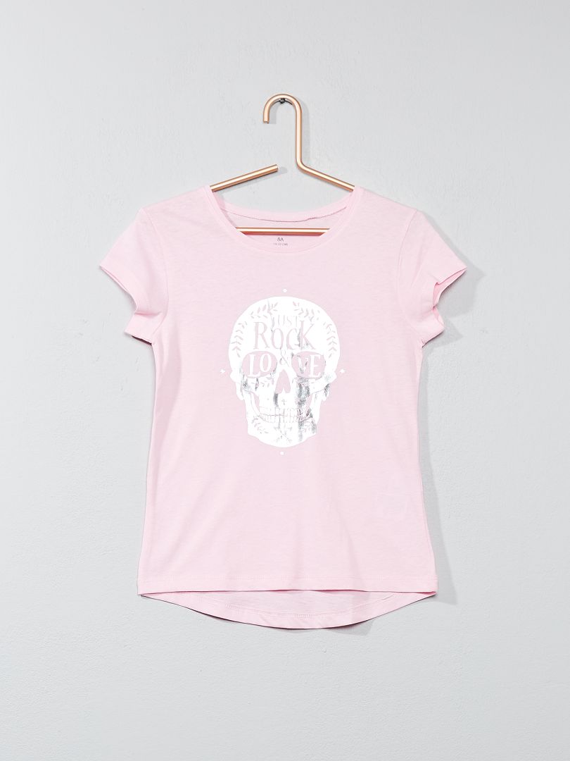 T-shirt met animatie roze - Kiabi