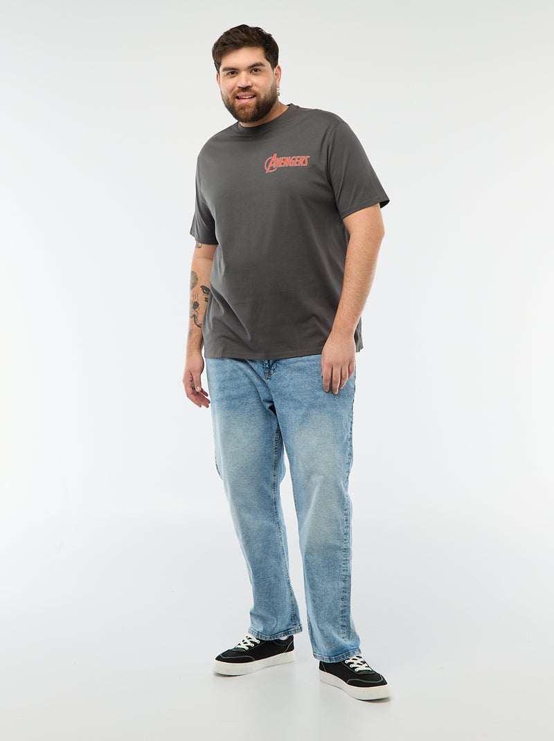 T-shirt met 'Avengers'-print Grijs - Kiabi