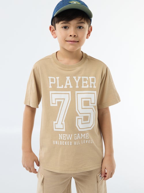 T-shirt met basketbalstijl - Kiabi