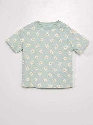 T-shirt met bloemmotief | Aangepaste collectie