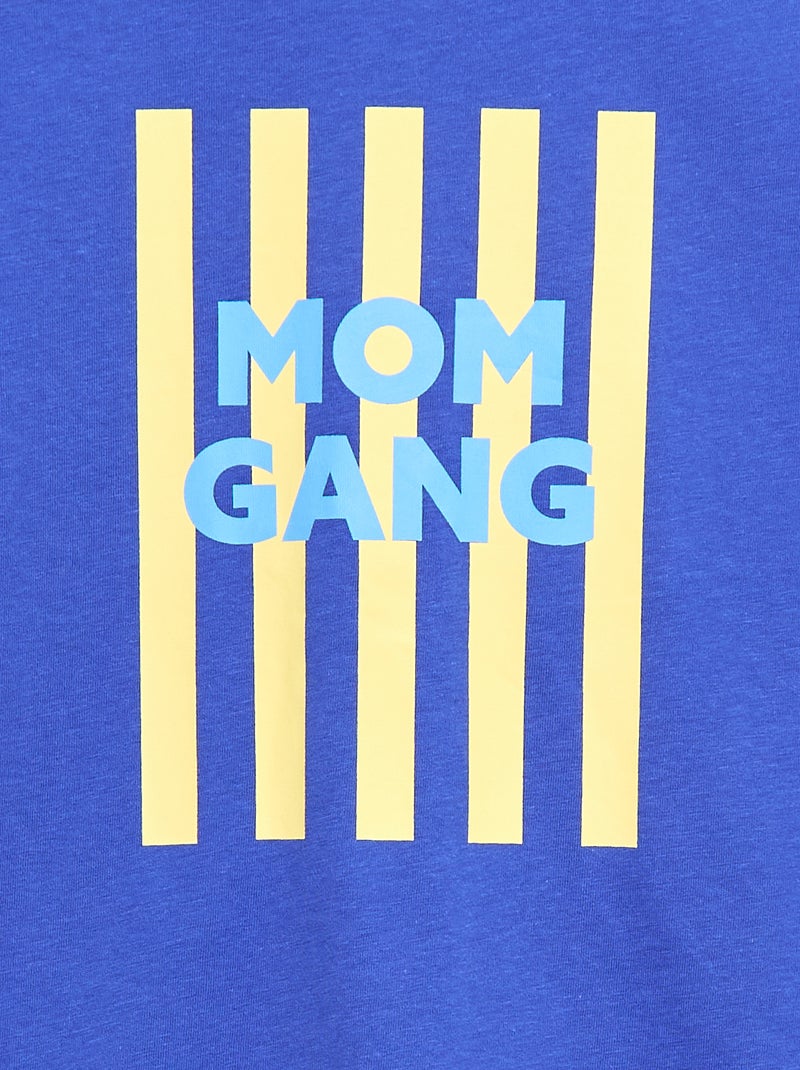 T-shirt met boodschap Moederdag Blauw - Kiabi