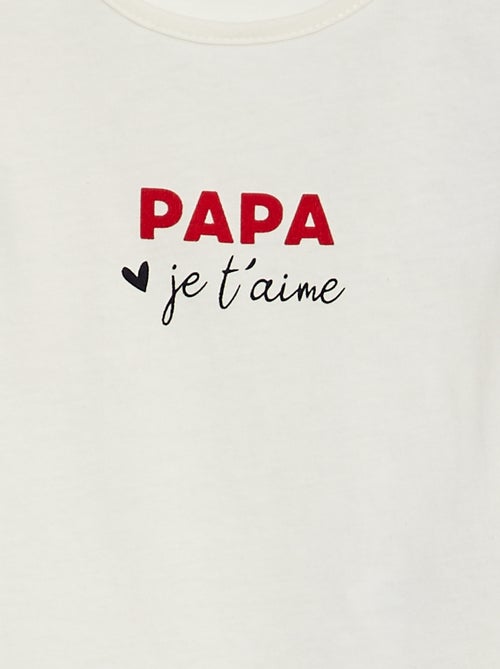 T-shirt met boodschap - Kiabi