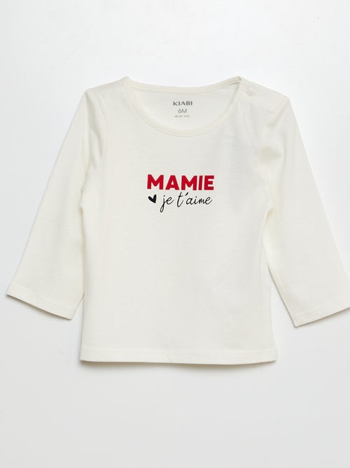 T-shirt met boodschap - Kiabi