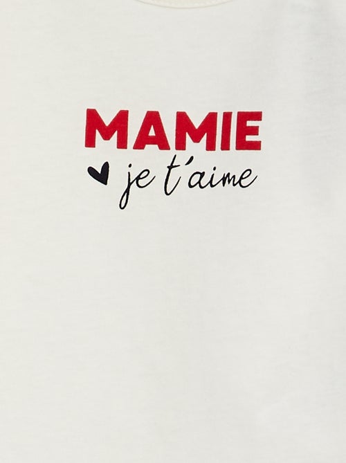 T-shirt met boodschap - Kiabi