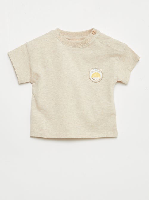 T-shirt met borstborduurwerk - Kiabi