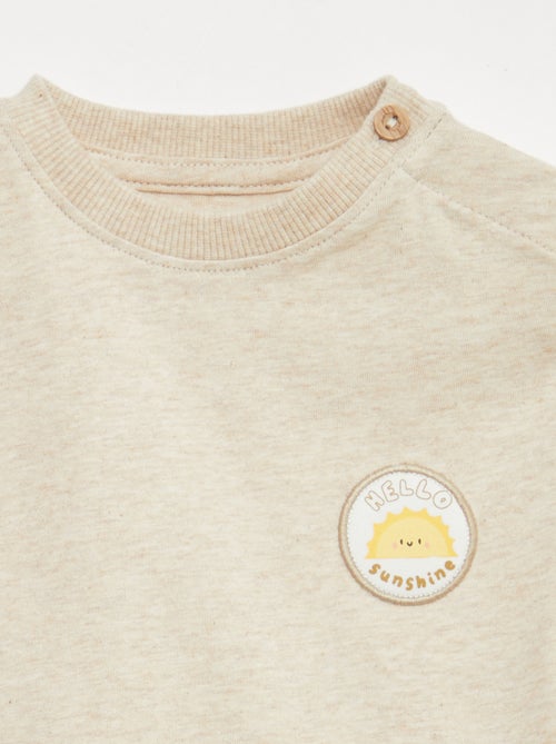 T-shirt met borstborduurwerk - Kiabi