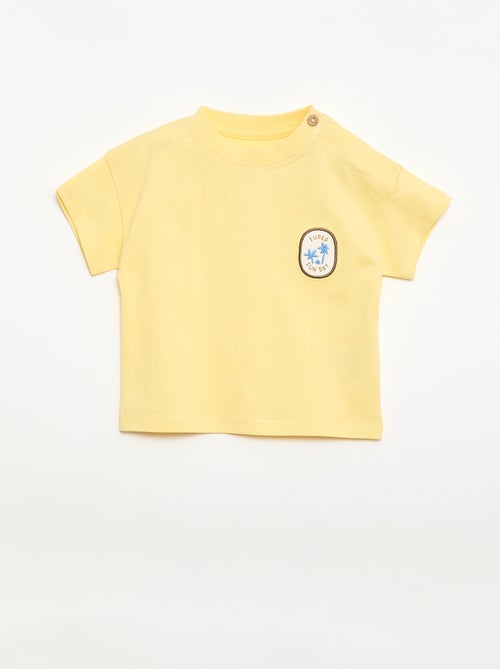 T-shirt met borstborduurwerk - Kiabi