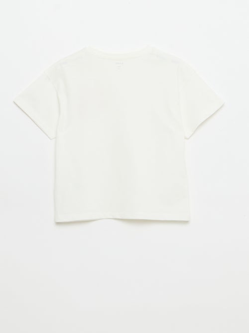 T-shirt met borstborduurwerk - Kiabi