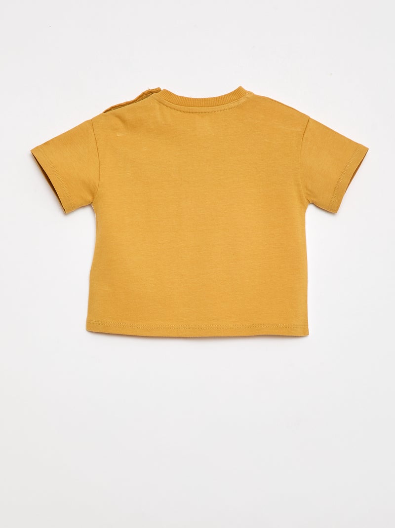 T-shirt met borstzak 'Disney' Geel - Kiabi