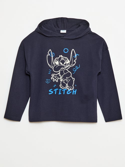 T-shirt met capuchon 'Stitch' - Kiabi