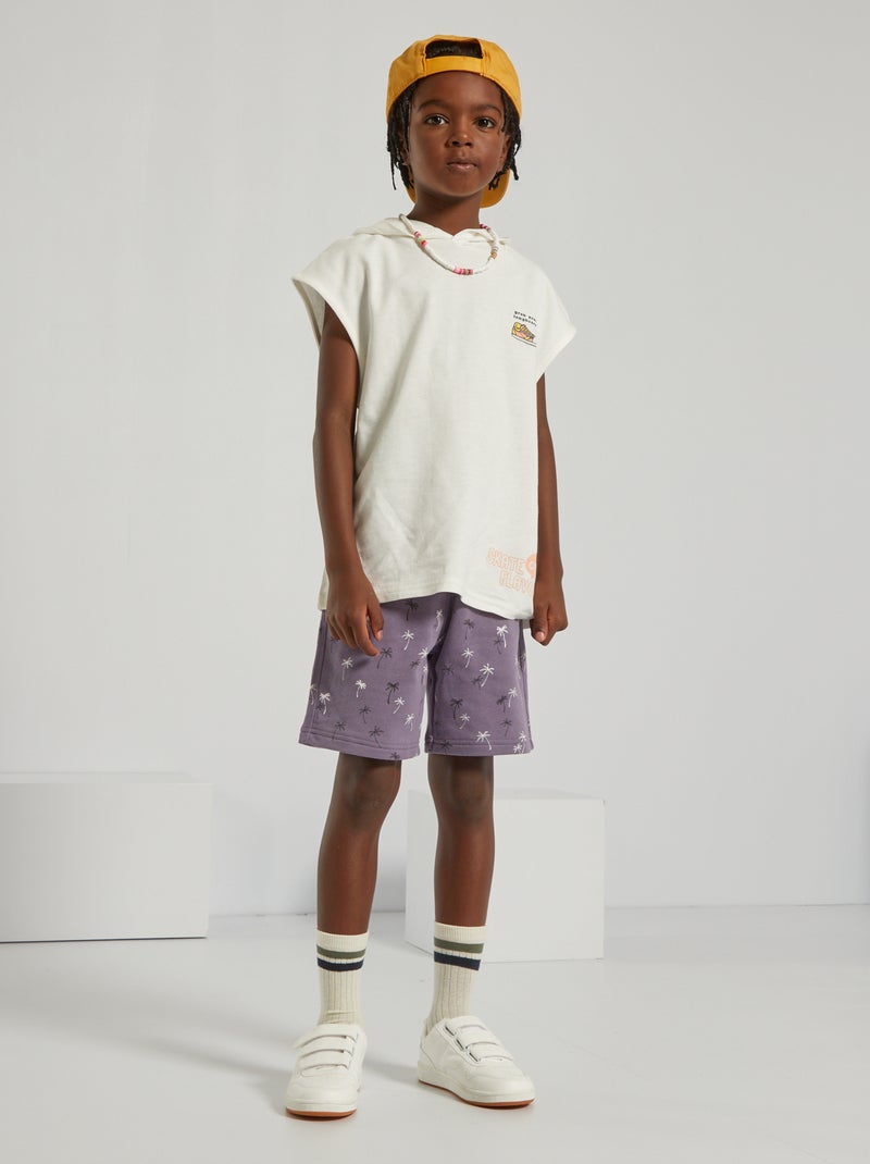 T-shirt met capuchon WIT - Kiabi
