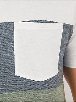 Heren TALL (> 190cm) - T-shirt met color block +1m90 - Kiabi