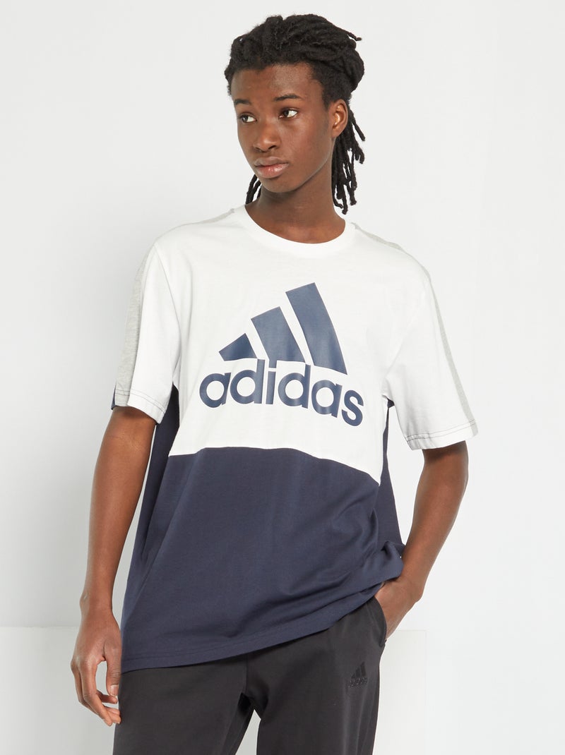 T-shirt met colorblock 'adidas' WIT - Kiabi