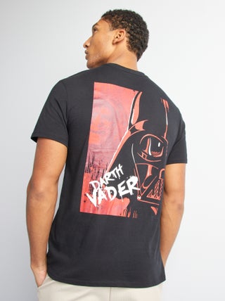 T-shirt met 'Dark Vador'-print