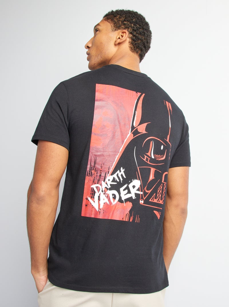 T-shirt met 'Dark Vador'-print ZWART - Kiabi