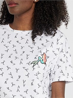 T-shirt met 'De kleine zeemeermin'-print - Kiabi