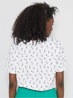 T-shirt met 'De kleine zeemeermin'-print - Kiabi